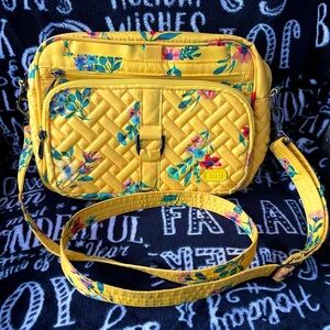 **READ DESCRIPTION** Lug Carousel XL in Bouquet Yellow